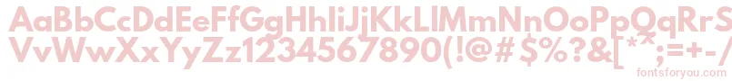 LeaguespartanBold Font – Pink Fonts on White Background