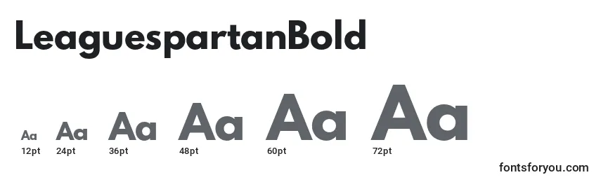 LeaguespartanBold Font Sizes