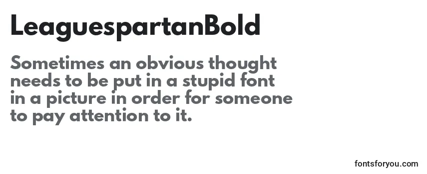 Review of the LeaguespartanBold Font