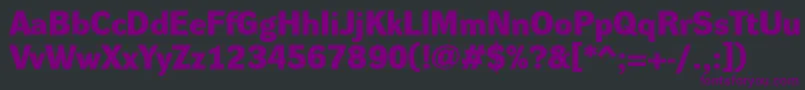 Шрифт DynagroteskdeBold – фиолетовые шрифты на чёрном фоне