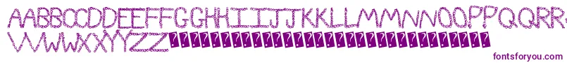 Curlyque-fontti – violetit fontit