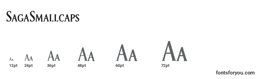 SagaSmallcaps Font Sizes