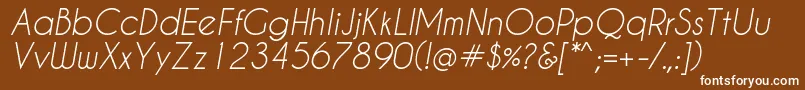 fuente Caviardreams Italic – Fuentes Blancas Sobre Fondo Marrón