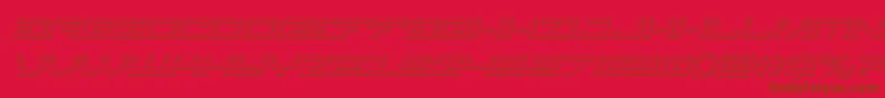 Legionbulletital Font – Brown Fonts on Red Background