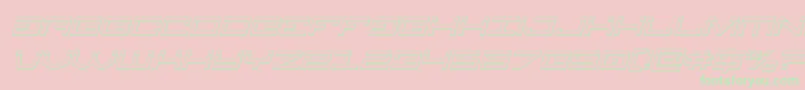 Legionbulletital Font – Green Fonts on Pink Background