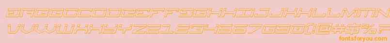 Legionbulletital Font – Orange Fonts on Pink Background