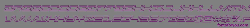 Legionbulletital Font – Purple Fonts on Gray Background