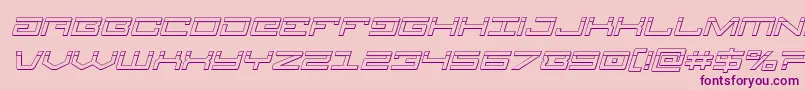 Legionbulletital Font – Purple Fonts on Pink Background