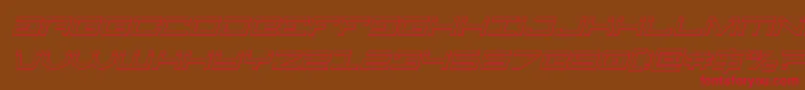 Legionbulletital Font – Red Fonts on Brown Background
