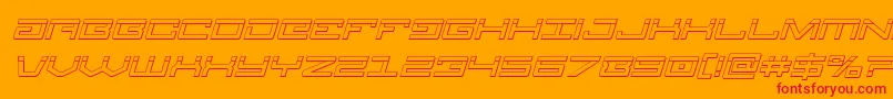 fuente Legionbulletital – Fuentes Rojas Sobre Fondo Naranja