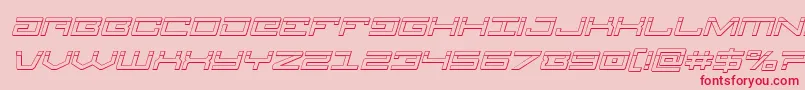 Legionbulletital Font – Red Fonts on Pink Background