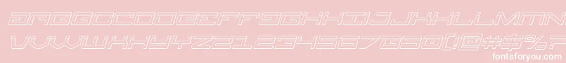 Legionbulletital Font – White Fonts on Pink Background