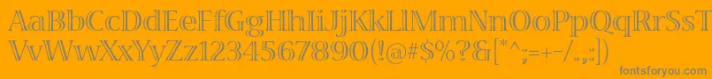 VivastdRegular Font – Gray Fonts on Orange Background