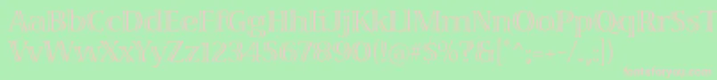 VivastdRegular Font – Pink Fonts on Green Background