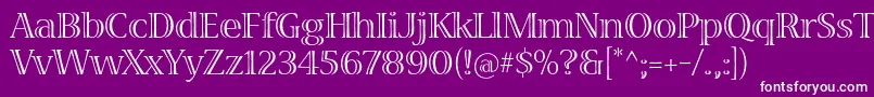VivastdRegular Font – White Fonts on Purple Background