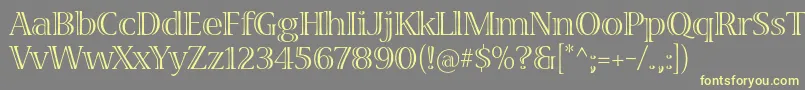 VivastdRegular Font – Yellow Fonts on Gray Background