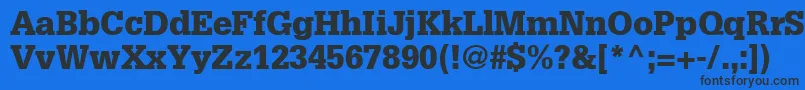 InstallationBlackSsiBlack Font – Black Fonts on Blue Background