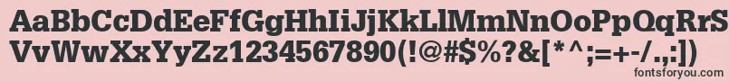 InstallationBlackSsiBlack Font – Black Fonts on Pink Background