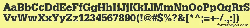 InstallationBlackSsiBlack Font – Black Fonts on Yellow Background