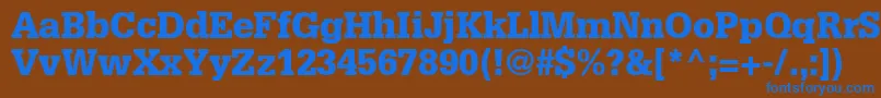 InstallationBlackSsiBlack Font – Blue Fonts on Brown Background