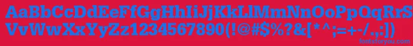 InstallationBlackSsiBlack Font – Blue Fonts on Red Background