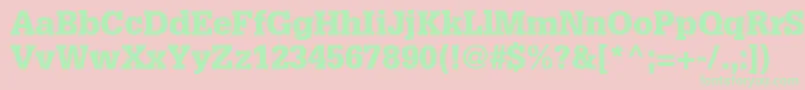 InstallationBlackSsiBlack Font – Green Fonts on Pink Background