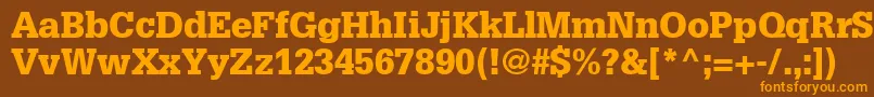 InstallationBlackSsiBlack Font – Orange Fonts on Brown Background