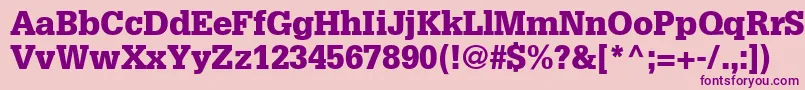 InstallationBlackSsiBlack Font – Purple Fonts on Pink Background