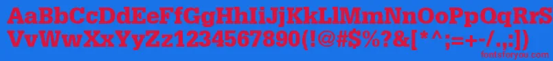 InstallationBlackSsiBlack Font – Red Fonts on Blue Background