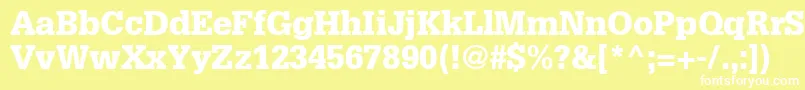 InstallationBlackSsiBlack Font – White Fonts on Yellow Background