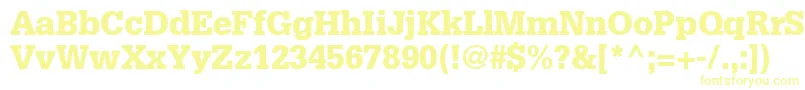 Шрифт InstallationBlackSsiBlack – жёлтые шрифты