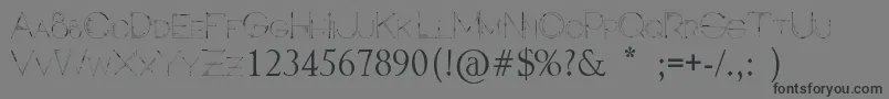 Inspira-Schriftart – Schwarze Schriften auf grauem Hintergrund