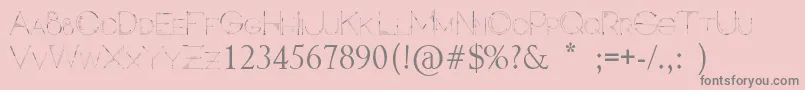 Inspira Font – Gray Fonts on Pink Background