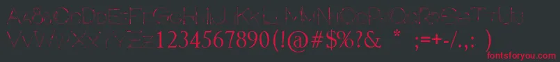 Inspira Font – Red Fonts on Black Background
