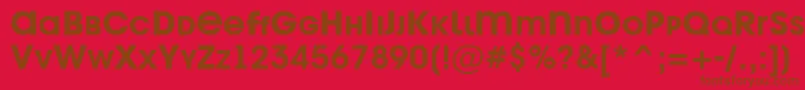 AAvantetitlercpslcBold Font – Brown Fonts on Red Background