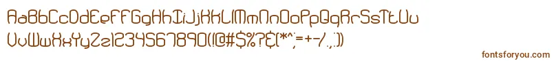 Redundan-Schriftart – Braune Schriften auf weißem Hintergrund