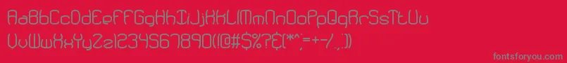 Redundan Font – Gray Fonts on Red Background