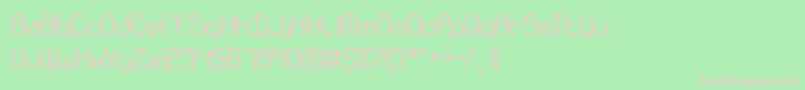 Redundan Font – Pink Fonts on Green Background