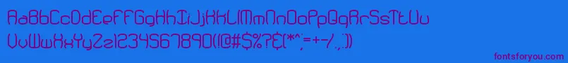 Redundan Font – Purple Fonts on Blue Background