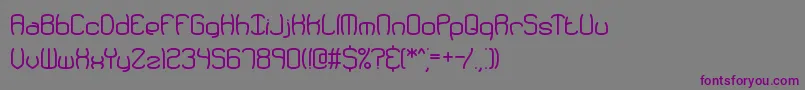 Redundan-fontti – violetit fontit harmaalla taustalla