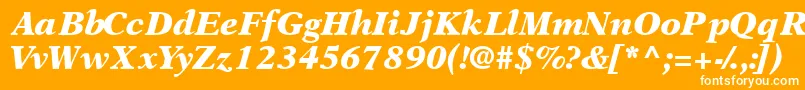 Orchidblackssk ffy Font – White Fonts on Orange Background