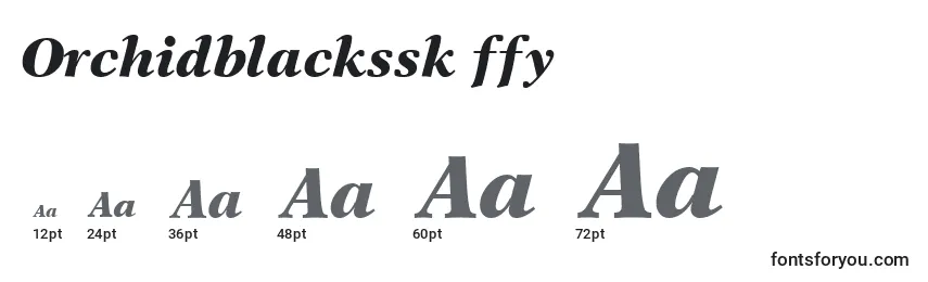 Orchidblackssk ffy Font Sizes