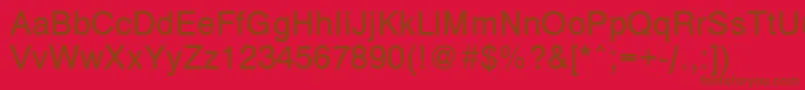 Police VantaMediumPlain.001.001 – polices brunes sur fond rouge