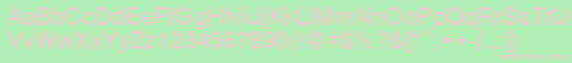 VantaMediumPlain.001.001 Font – Pink Fonts on Green Background