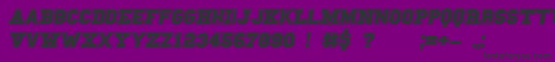 CampusA Font – Black Fonts on Purple Background