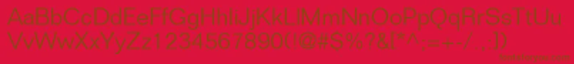 LayoutLightSsiLight Font – Brown Fonts on Red Background