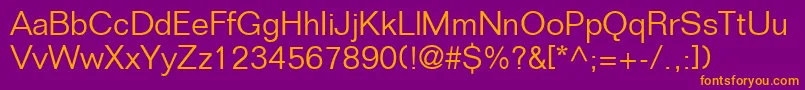 LayoutLightSsiLight Font – Orange Fonts on Purple Background