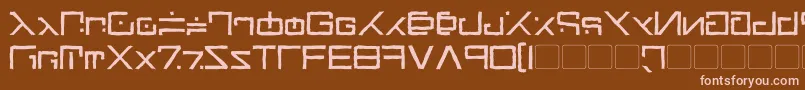 GreenMartianDistressed Font – Pink Fonts on Brown Background