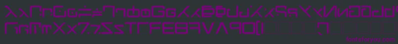 GreenMartianDistressed Font – Purple Fonts on Black Background