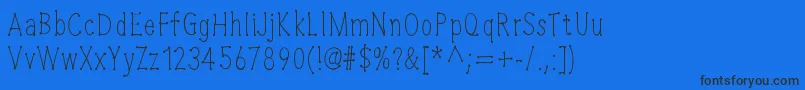 Шрифт Cheesewine – чёрные шрифты на синем фоне